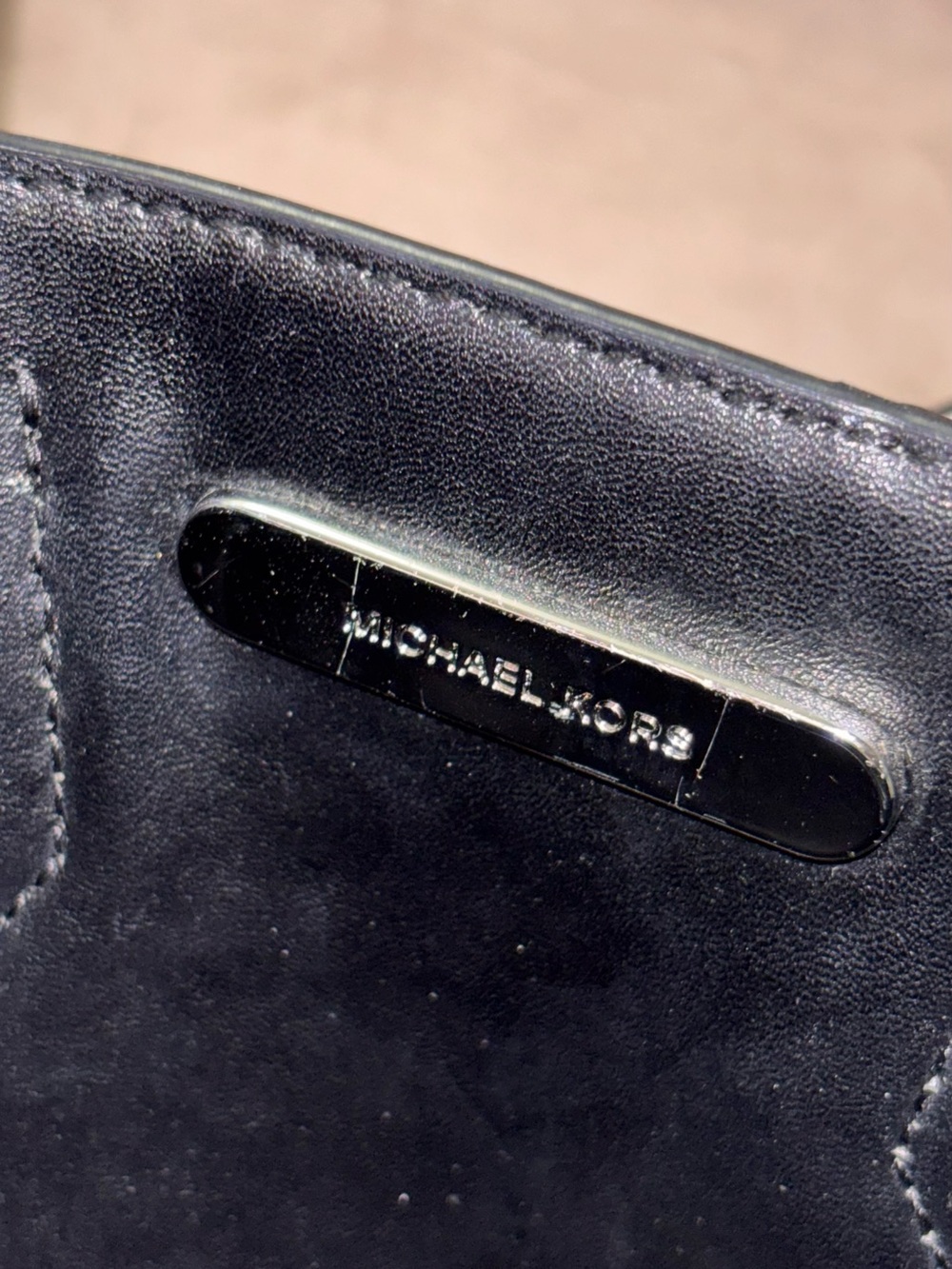Michael Kors Black and White Mini Satchel with Crossbody Strap - Picture 10 of 10
